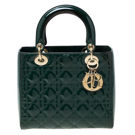 dior handtas groen met paars|Handtas doek Christian Dior paars in Doek .